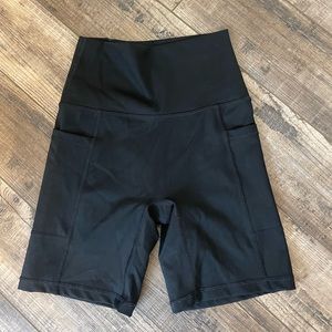 Black Aerie offline biker shorts